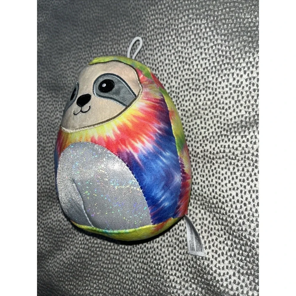 Peek A Boo Plush Tie Dyed Sloth Small 7